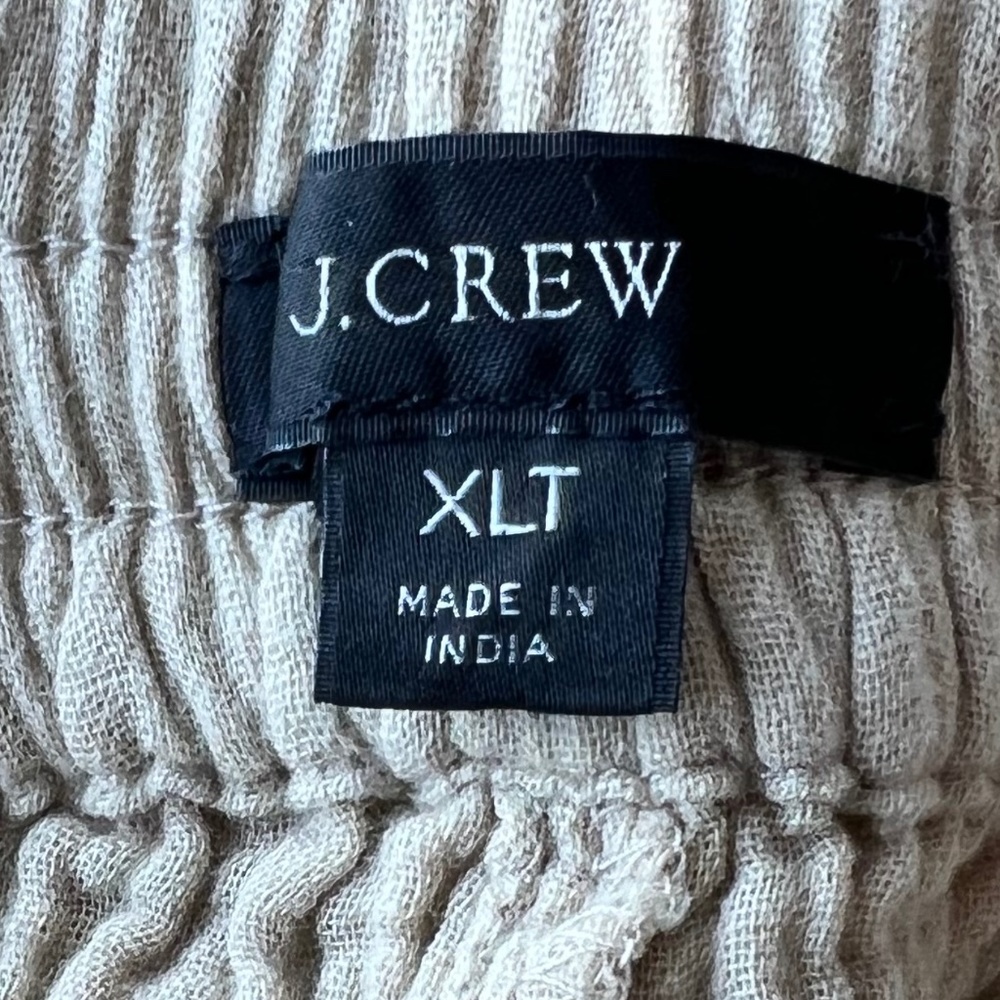 J Crew Cotton Beach Pants XLT